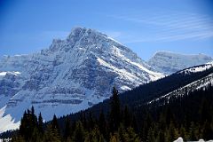 53 Crowfoot Mountain and Vulture Peak From Just After Num-Ti-Jah Lodge On Icefields Parkway